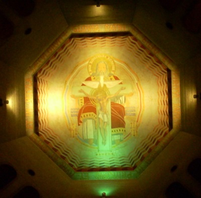 fresque du dome de la nef basse (© Jean Luc Guillemot).