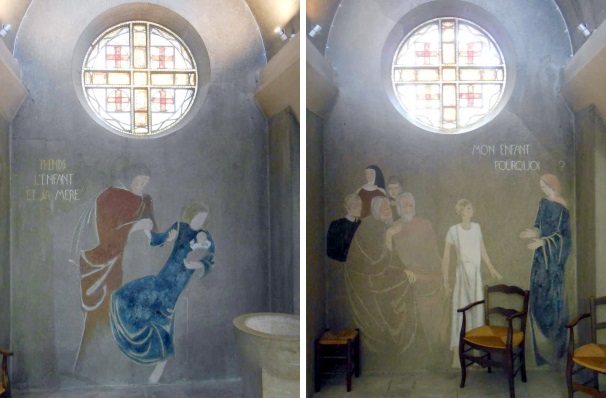 J. Mesnet, fresques de la chapelle Sainte Famille(© Jérôme Bohl).