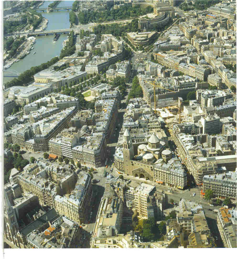 Vue aérienne du quartier (© SPC).