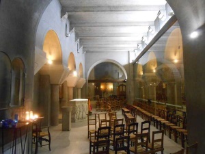 Vue du bas-côté sud (gauche) Chapelle de la Sainte Famille (© Jérôme Bohl).